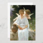 Whisperings of Love First Reverie van Bouguereau (Voorkant / Achterkant)