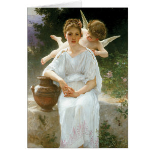 Whisperings of Love First Reverie van Bouguereau