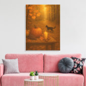 Whisperlight - Herfstbos Canvas Afdruk (Insitu (Woonkamer))