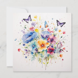 Whispers Floral : Carte d'anniversaire de jardin e