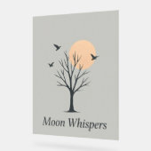 Whispers Lune - Poster Serene Night Birds (Angle)