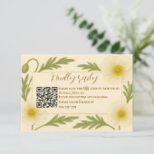 Whispers of Bloom QR Code carte RSVP (Debout devant)
