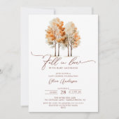 Whispers of Fall Baby shower Invitation (Devant)