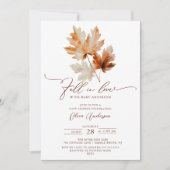 Whispers of Fall Baby shower Invitation (Devant)