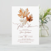Whispers of Fall Bridal Shower Invitation (Debout devant)
