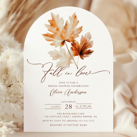 Whispers of Fall Bridal Shower Invitation
