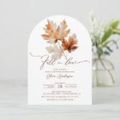 Whispers of Fall Bridal Shower Invitation (Debout devant)