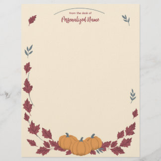 Whispers Of Fall Unlined Letterhead Briefhoofd