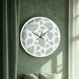 Whispers of Feuille : Une horloge naturelle intemp