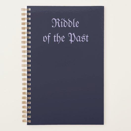 Whispers of Forgotten Shadows: Past’s Riddle Planner (Voorkant)