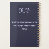 Whispers of Forgotten Shadows: Past’s Riddle Planner (Achterkant)