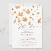 Whispers of Herfst Baby shower Uitnodiging (Voorkant)