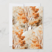 Whispers of Herfst Bridal Shower Invitation Kaart (Achterkant)