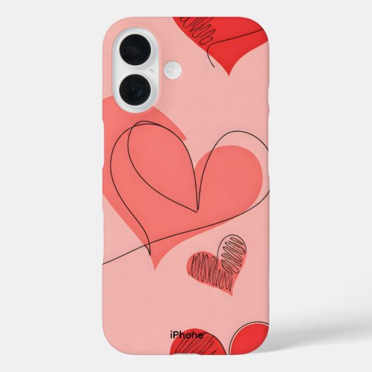 Whispers of Love iPhone 16 Coque (Verso)