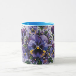 Whispers of Pansies-Ceramic Mug Mok
