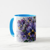Whispers of Pansies-Ceramic Mug Mok (Voorkant links)