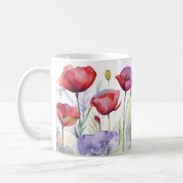 Whispers of Spring – Poppy Bloom Mug Koffiemok