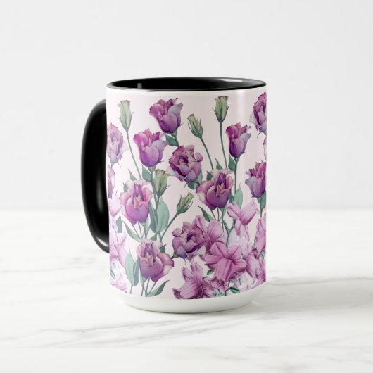 Whispers of Spring Waterverf Floral Mok (Voorkant links)