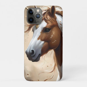 Whispers of the Brown and White Fantasy Unicorn, iPhone 11 Pro Hoesje