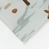 Whispers of the Forest: Een schets van het bos Fleece Deken (Hoek)