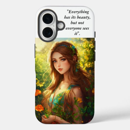Whispers of the Forest iPhone 16 Coque (Verso)