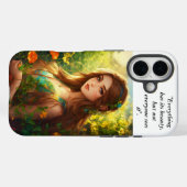 Whispers of the Forest iPhone 16 Coque (Verso (horizontal))