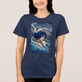 Whispers of the Ocean Goddess Tri-Blend Shirt (Voorkant)