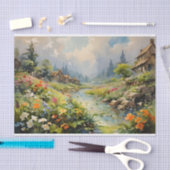 Whispers of the River Waterverf schilderij Tissuepapier (Craft)