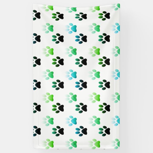 "Whispers of the Wild: Beer Paw Prints" Spandoek (Verticaal)