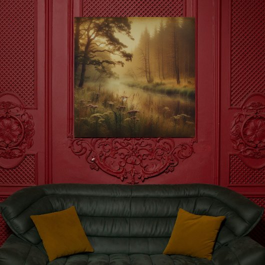 Whispers of the Willow River – Canvas Art Afdruk