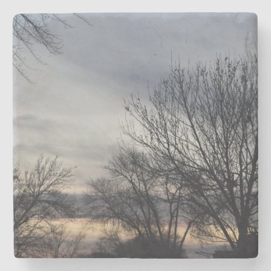 Whispers of Winter  Stenen Onderzetter (Voorkant)