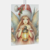 Whispers of Winter: The Christmas Fairy Glas Ornament (Voorkant Rechts)