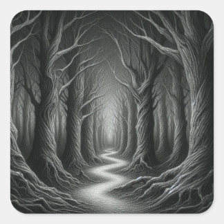 Whispers van de Enchanted Forest Vierkante Sticker