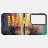 Whispers van de ondergaande zon telefoonhoesje samsung galaxy hoesje (Linkerkant)