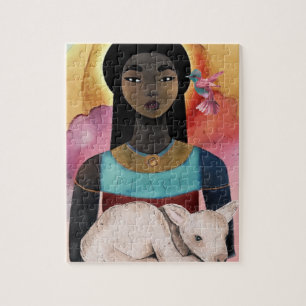 Whispers van Tranquility African American Woman Ar Legpuzzel