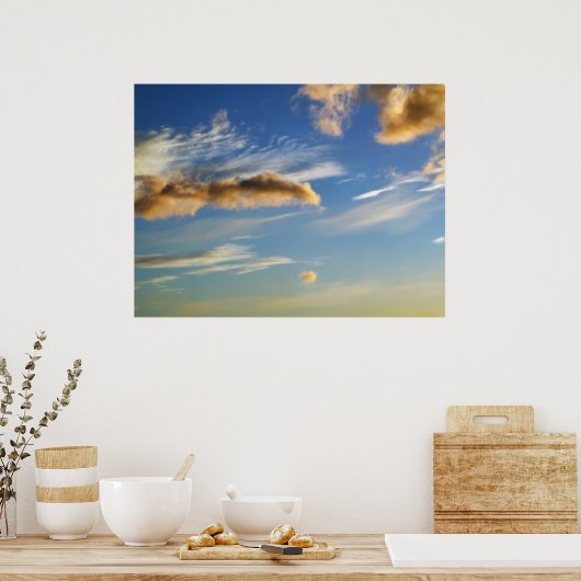 WHISPY CLOUDS POSTER (Keuken)