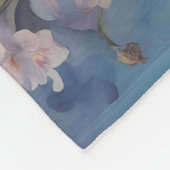 Whispy wildflower ontwerp fleece deken (Hoek)