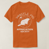 Whistle Pig Appreciation Society Groundhog T-shirt (Design voorkant)
