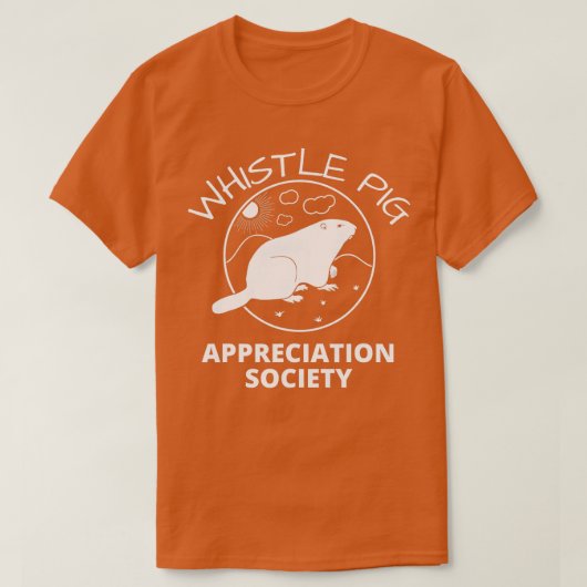 Whistle Pig Appreciation Society Groundhog T-shirt (Design voorkant)
