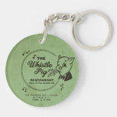 Whistle Pig Restaurant Sleutelhanger (Achterkant)