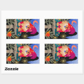 WHISTLEBRITCHES chow grands autocollants rectangle (Feuille)