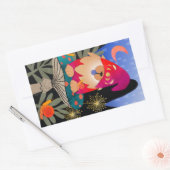 WHISTLEBRITCHES chow grands autocollants rectangle (Enveloppe)