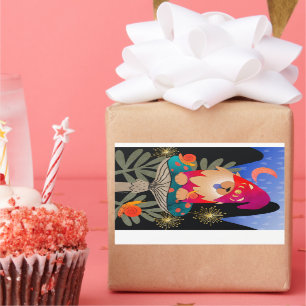 WHISTLEBRITCHES stikt grote rechthoekige stickers