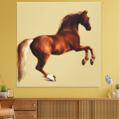 Whistlejacket horse by George Stubbs Canvas Afdruk (Insitu (Woonkamer))