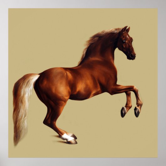 Whistlejacket horse by George Stubbs Poster (Voorkant)
