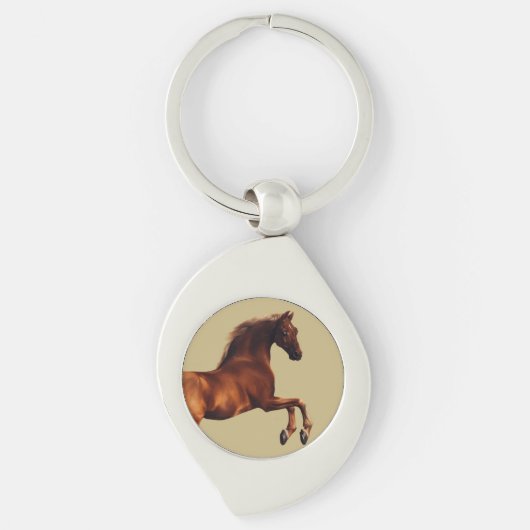Whistlejacket horse by George Stubbs Sleutelhanger (Voorkant)