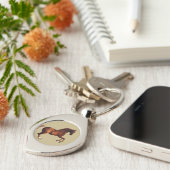 Whistlejacket horse by George Stubbs Sleutelhanger (Zijkant)