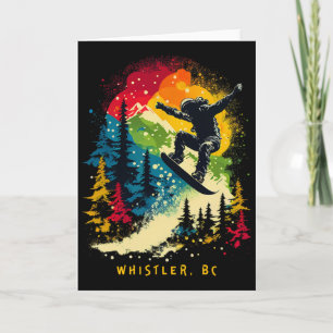 Whistler Bc Canada Snowboarder Snowboarden Resort Kaart