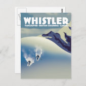 Whistler British Columbia Canada Ski Briefkaart (Voorkant / Achterkant)