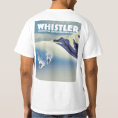 Whistler British Columbia Canada Ski T-shirt (Achterkant)